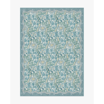 Cornflower Slate Blue Rug by Morris & Co. - 150 x 215 cm - All-In-One Rug