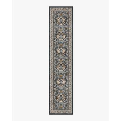 Daisy & Oak Charcoal Rug by Morris & Co. - 75 x 365 cm - All-In-One Rug