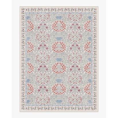 Daisy & Oak Ivory Flatwoven Rug by Morris & Co. - 275 x 365 cm - Rug + Pad System