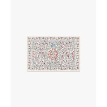 Daisy & Oak Ivory Flatwoven Rug by Morris & Co. - 60 x 90 cm - Rug + Cushioned Pad System