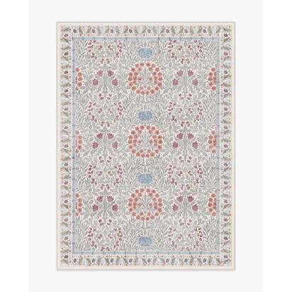 Daisy & Oak Ivory Flatwoven Rug by Morris & Co. - 150 x 215 cm - Rug + Cushioned Pad System