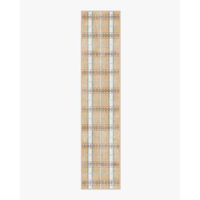 Hanover Check Natural Rug by Morris & Co. - 75 x 365 cm - All-In-One Rug