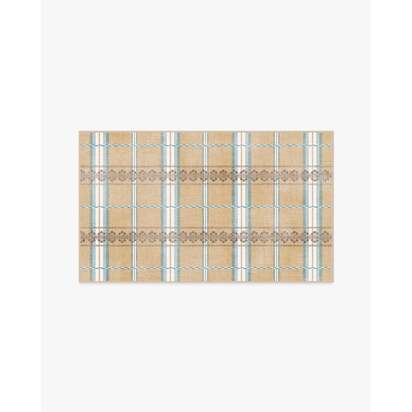 Hanover Check Natural Rug by Morris & Co. - 90 x 150 cm - All-In-One Rug