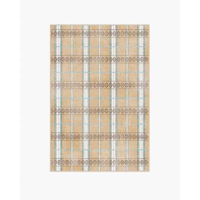 Hanover Check Natural Rug by Morris & Co. - 120 x 185 cm - All-In-One Rug