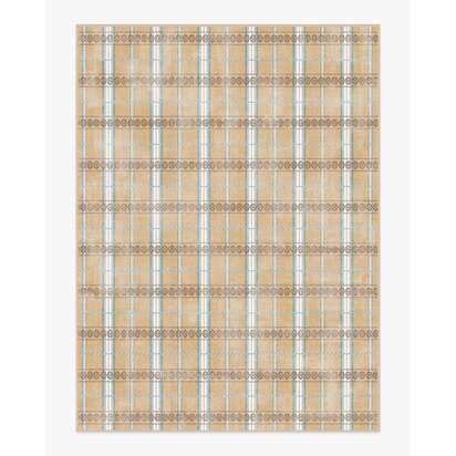 Hanover Check Natural Flatwoven Rug by Morris & Co. - 275 x 365 cm - Rug + Pad System