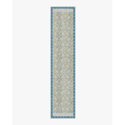 Oak & Blossom Blue Rug by Morris & Co. - 75 x 365 cm - All-In-One Rug
