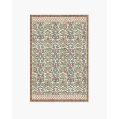 Oak & Blossom Sage & Coral Rug by Morris & Co. - 120 x 185 cm - All-In-One Rug