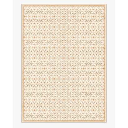 Persian Scroll Cream Flatwoven Rug by Morris & Co. - 305 x 425 cm - Rug + Pad System
