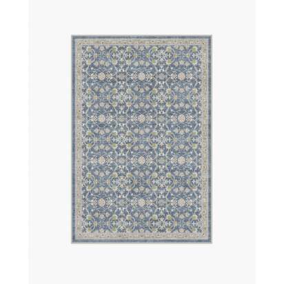 Persian Scroll Slate Blue Rug by Morris & Co. - 120 x 185 cm - All-In-One Rug