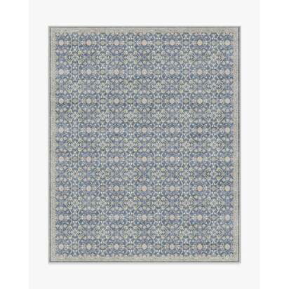 Persian Scroll Slate Blue Rug by Morris & Co. - 245 x 305 cm - All-In-One Rug