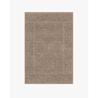 Walthamstow Light Brown Flatwoven Rug by Morris & Co. - 120 x 185 cm - Rug + Cushioned Pad System