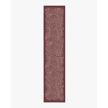 Wild Tulip & Vine Burgundy Rug by Morris & Co. - 75 x 365 cm - All-In-One Rug