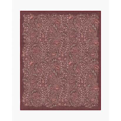 Wild Tulip & Vine Burgundy Rug by Morris & Co. - 245 x 305 cm - All-In-One Rug