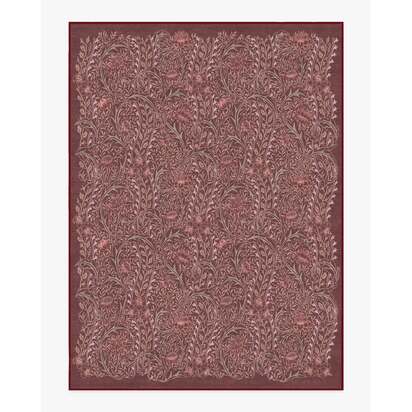 Wild Tulip & Vine Burgundy Rug by Morris & Co. - 275 x 365 cm - All-In-One Rug
