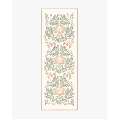 Woodbell & Anemone Cream Rug by Morris & Co. - 75 x 305 cm - All-In-One Rug