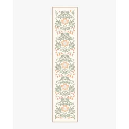 Woodbell & Anemone Cream Rug by Morris & Co. - 75 x 365 cm - All-In-One Rug