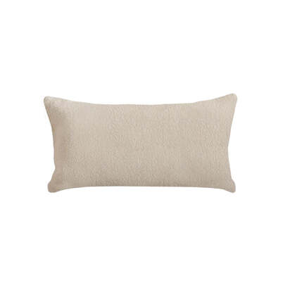 Yelden 35x55cm Scatter Cushion Cover - Light Beige Boucle