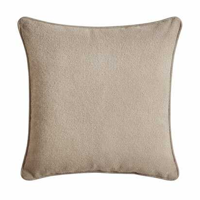 Alford 45x45cm Piped Edge Scatter Cushion Cover - Soft Beige