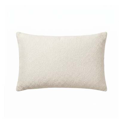 Yelden 35x55cm Scatter Cushion Cover - Chalk White Boucle