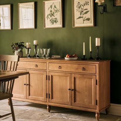 Extra Large Sideboard - Elkstone Mellow Oak - The Cotswold Company