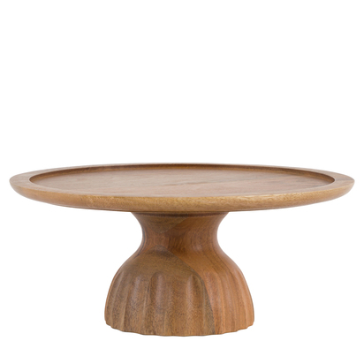 Cotswold Ridged Mango Wood Cake Stand