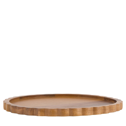 Tetbury Scallop Round Mango Wood Board