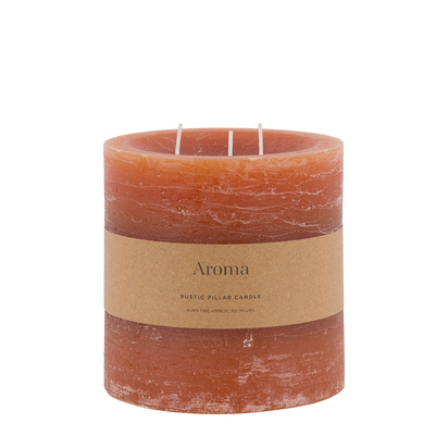 Burford Pillar Candle Rustic Tan LARGE