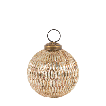 Blenheim Crackle Baubles Silver (Set of 6) Dia