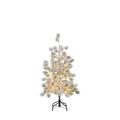 Blenheim Flocked Pine LED M Christmas Tree SMALL