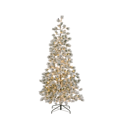 Blenheim Flocked Pine LED M Christmas Tree LARGE