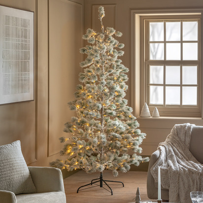 Blenheim Flocked Pine LED M Christmas Tree LARGE