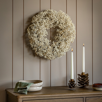 Lewes Natural Gypsophila Wreath