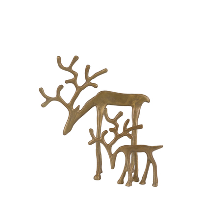 Keswick Set of 2 Metal Reindeer Gold