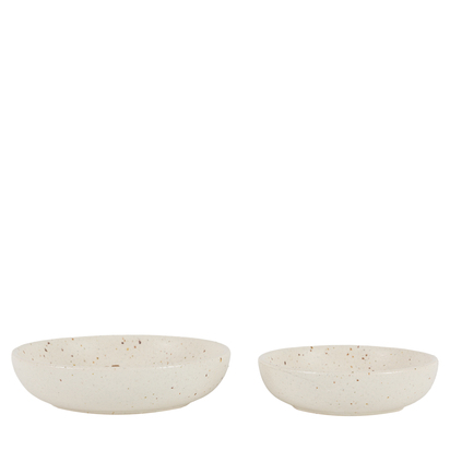 Bibury Speckle Trinket Dishes Natural Set of 2