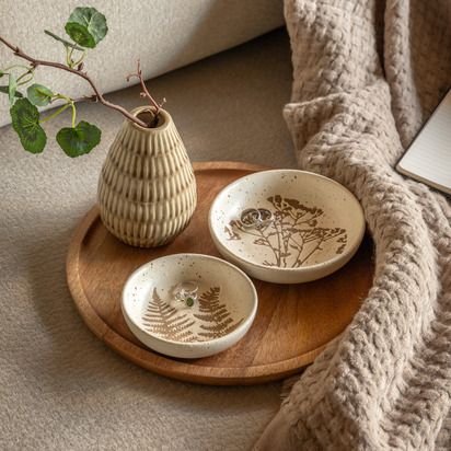 Bibury Speckle Trinket Dishes Natural Set of 2
