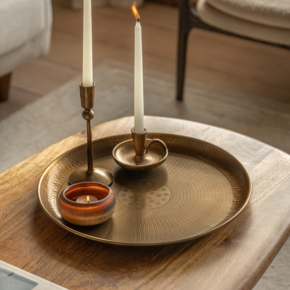 Sorrento Metal Tray Gold