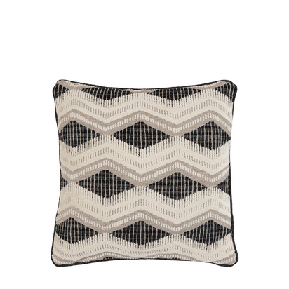 Alderley Jacquard Cushion Slate Feather Filled