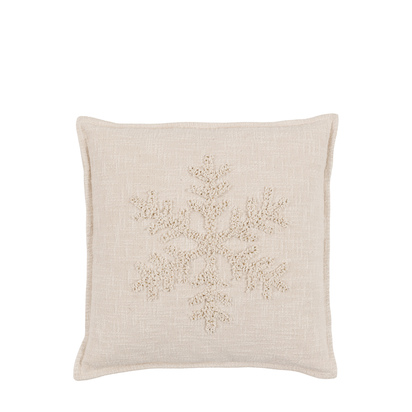 Kensington Embroidered Snowflake Cushion Poly Filled