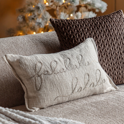 Kensington Falala Embroidered Cushion Poly Filled