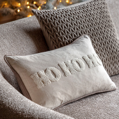Kensington HoHoHo Embroidered Cushion Poly Filled