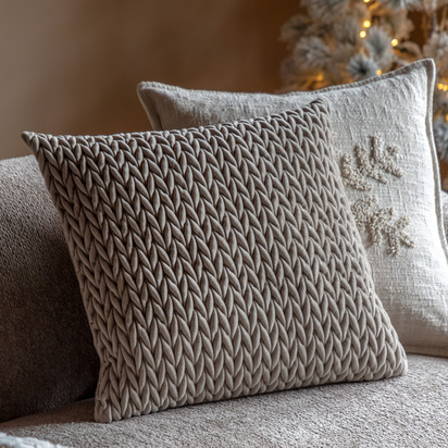 Verona Cushion Stone (2pk) Poly Filled