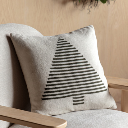 Keswick Tree Knit Cushion Poly Filled