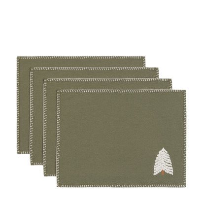 Keswick Embroidered Tree Placemats (4pk)