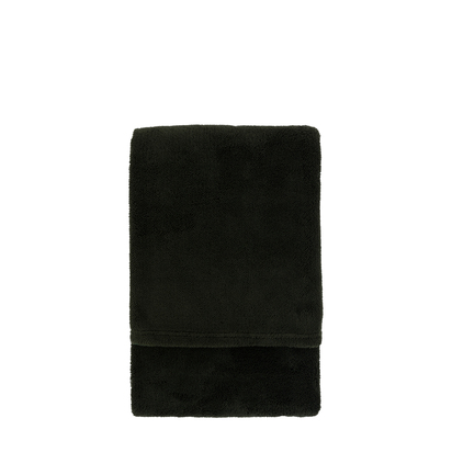 Grasmere Chenille Sherpa Throw Forest Green