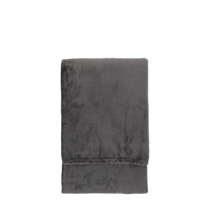 Windermere Super Soft Flannel Fleece Throw Grey
