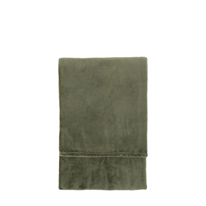 Windermere Super Soft Flannel Fleece Throw Olive