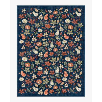 Autumn Harvest Blue Rug - 275 x 365 cm - All-In-One Rug