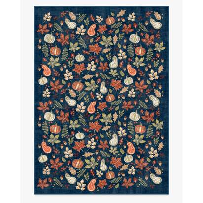 Autumn Harvest Blue Rug - 305 x 425 cm - All-In-One Rug