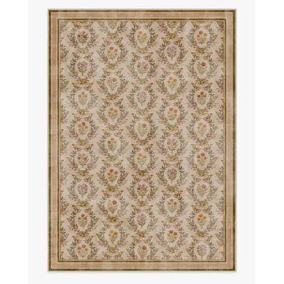Bronwyn Natural Multicolour Flatwoven Rug - 305 x 425 cm - Rug + Pad System