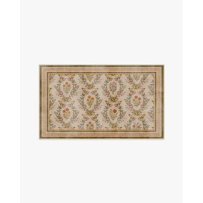 Bronwyn Natural Multicolour Flatwoven Rug - 90 x 150 cm - Rug + Cushioned Pad System